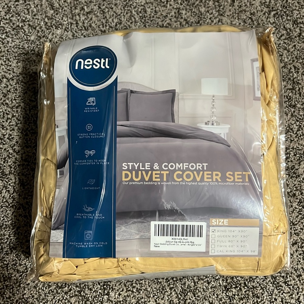 King Camel Gold Duvet Cover
